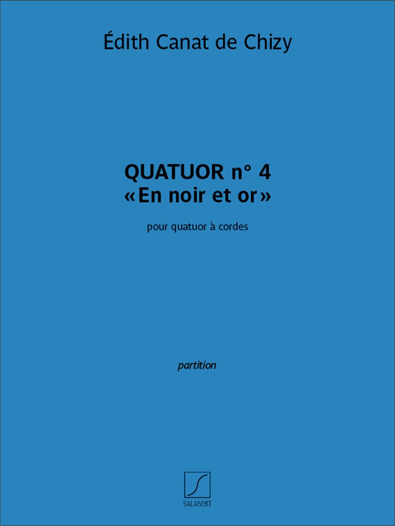 Quatuor n. 4 En noir et or